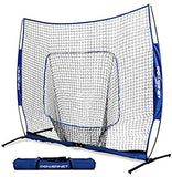 PowerNet 7x7 PRO Net with One Piece Frame, Baseball Softball Practice Net