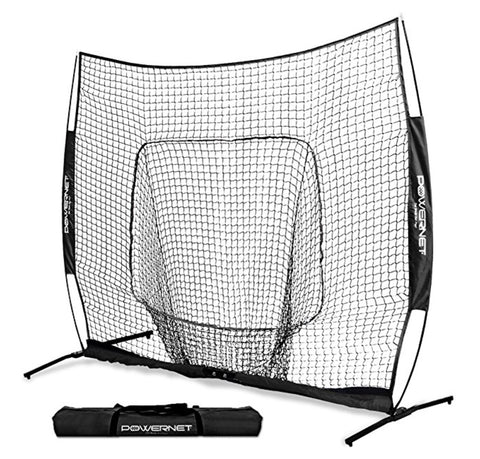 PowerNet 7x7 PRO Net with One Piece Frame, Baseball Softball Practice Net