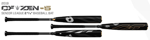 2019 DEMARINI CF ZEN BLACK YOUTH USSSA BASEBALL BAT -5OZ